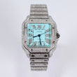 Cartier Santos Bustdonw Tiffany Face Watch / / 36mm /