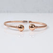 10K RG  Rope Bracelet / 17.6gr / Sz 19 /