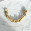 14K YG Cuban Links Bracelet / 109.1gr / 13.7mm - 7.5in