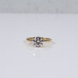 14K YG Lab Diamond Round Brilliant With Certificate Engagement Ring / 4.06gr / Sz 7 / 2 CTTW Lab VS / E-F