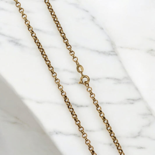 18K Yellow Gold San Benito Jewelry Set / 11.4gr / 24in