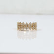 14K Yellow Gold Diamond Cross Ring 0.75Ct Dia / 4.7gr / Size 8.5