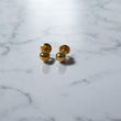 18K Yellow Gold Fashion Stud Earrings / 0.5gr