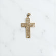10K YG Crusifix Pendant / 2.23gr / 1.5in /