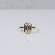 14K YG Lab Diamond Emerald Cut With Certificate Engagement Ring / 3.7gr / Sz 7 / 3 CTTW Lab VS / E-F