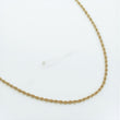 10K YG Rope Hollow Chain / 4gr / 2.4mm / 24in /