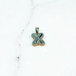 10K Yellow Gold Letter X Pendant With Diamond 0.58Ct / 4.9gr