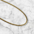 10K YG Micro Cuban Chain / 31,9gr / 4mm - 24in /