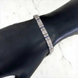Platinium  Luxury  Bracelet / 26.1gr / 6.1mm / 6.5in / Ct Dia- Sapphire