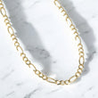 14K Yellow Gold Figaro Chain / 24.1gr / 5.7mm / 22in