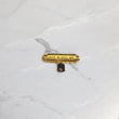 10K YG God Bless Me plate Azabache Brooch / 0.5gr / 0.8in /
