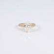 14K YG Lab Diamond Pear Brilliant Engagement Ring / 2.32gr / Sz 5 3/4 / 1.56Ct Lab Dia / E / VS1