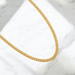 14K YG Micro Cuban Chain / 28.27gr / 4.2mm / 20in /