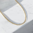 14K Yellow Gold American Cuban Link Chain / 10.2gr / 3.4mm / 24in