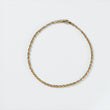10K YG Rope Hollow Bracelet / 0.88gr / 2mm / 7.5in /