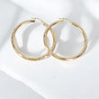 14K YG Luxury Hoop Earrings / 4.71gr / 2in /