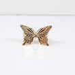 14K YG Big Butterfly Rings / 5.25gr / Sz 8 /