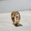 18K YG Fashion Ring / 3.40Gr / Sz 6 3/4