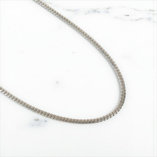 Silver 925 Micro Cuban Links Chain / 25.5gr / 4.1mm / 22in /