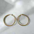 14K Yellow Gold Hoop Earrings / 4gr