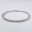 10K WG Diamond Round Tennis Bracelet / 9.7 / 4mm / 7.5in / 1.50Ct / VS2-SI / G-H