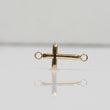 18K YG Cross Ironwork / 0.35gr / 0.8in /