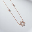 14K RG Diamond Star Set Jewelry / 2.47gr / 1mm / 18in / D-0.35Ct