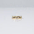14K YG Lab Diamond East-West Cut Marquise Engagement Ring / 2.23gr / Sz 4 1/4 / 0.4Ct Lab Dia / H / VS