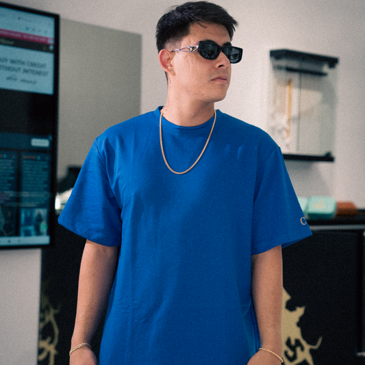 In Gold We Trust Blue T-Shirt