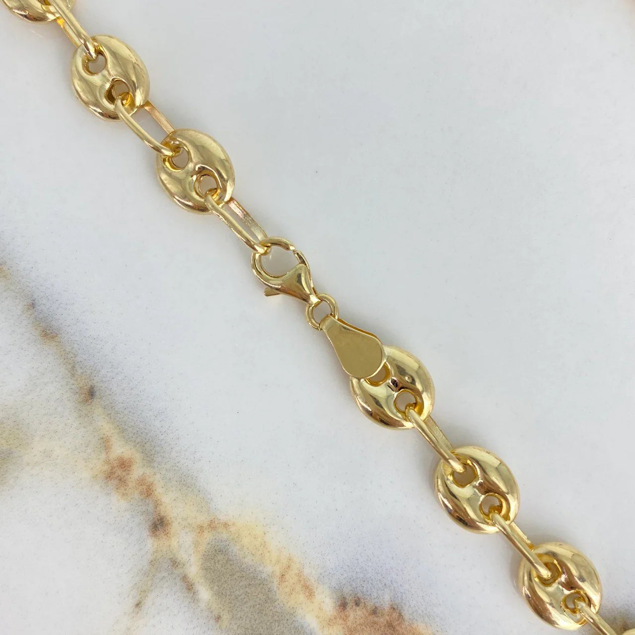 18K Yellow Gold Gc Anklet / 6gr / 6.3mm / 9in