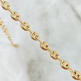 18K Yellow Gold Gc Anklet / 6gr / 6.3mm / 9in