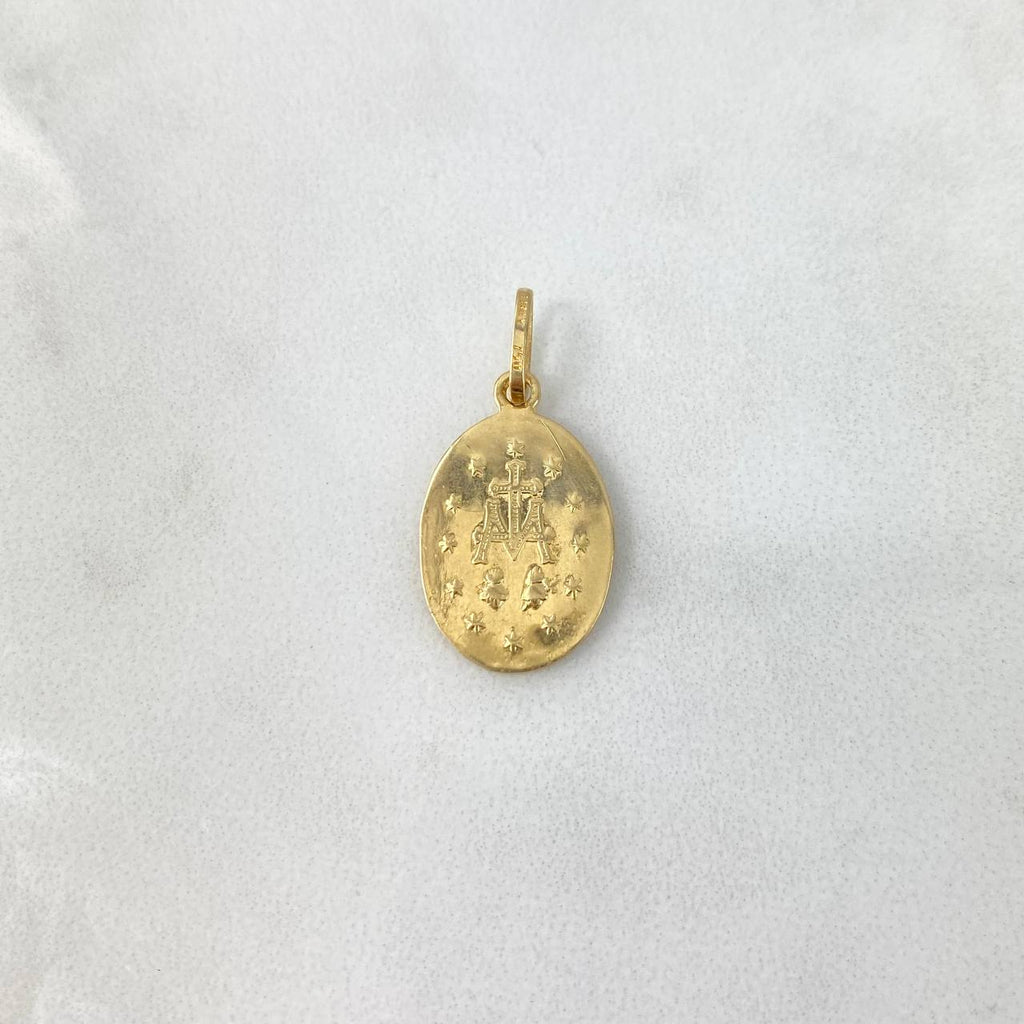 Miraculous Virgin Pendant 2,05gr, 18K Solid Gold – C4G Jewelers