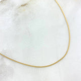 Cuban Chain 1gr / 19.69in / 1mm 18K Yellow Gold