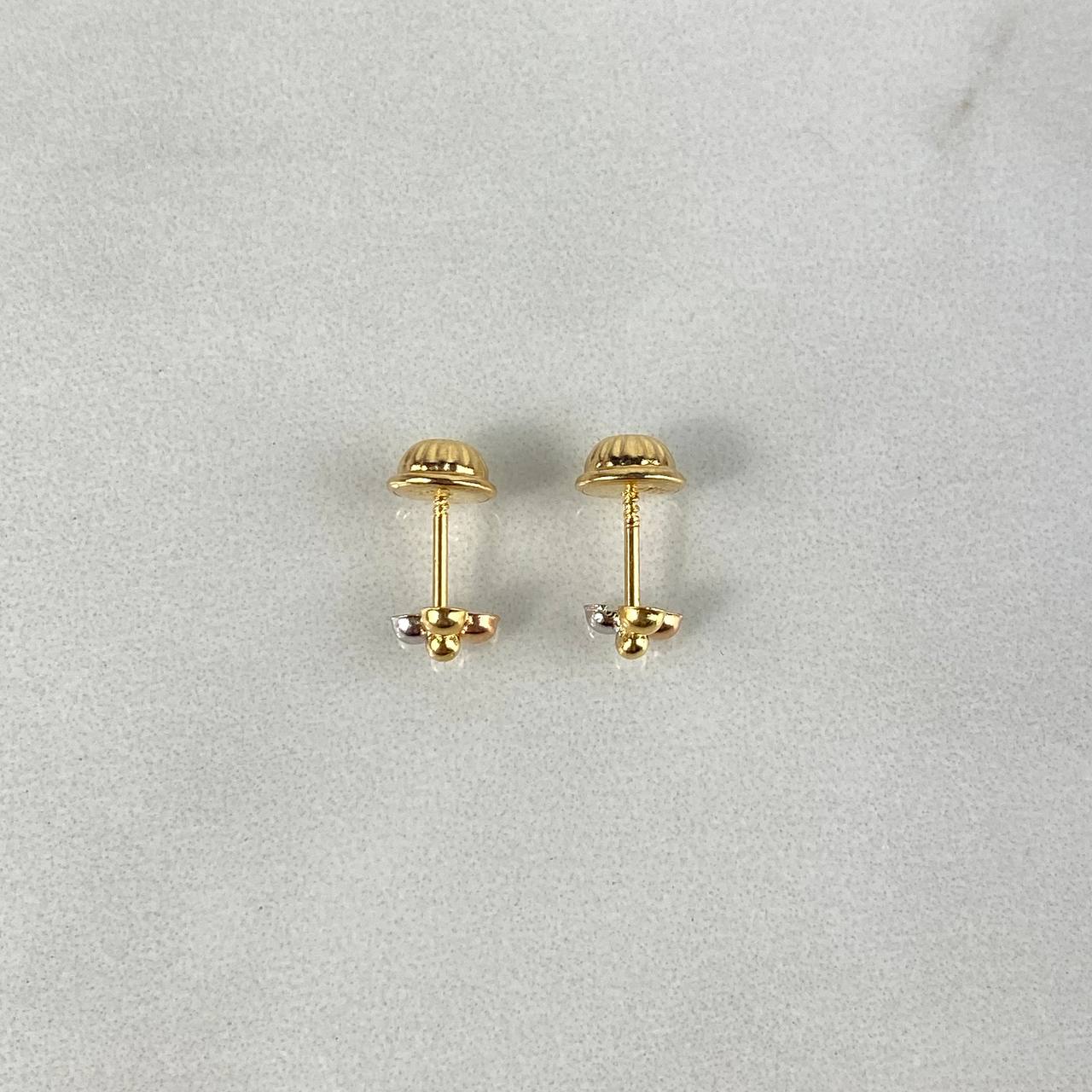 18K Gold Classic Ball Stud Screw Back Earrings – Olly-Olly