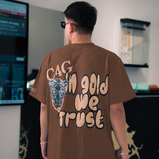 In Gold We Trust Brown T-Shirt