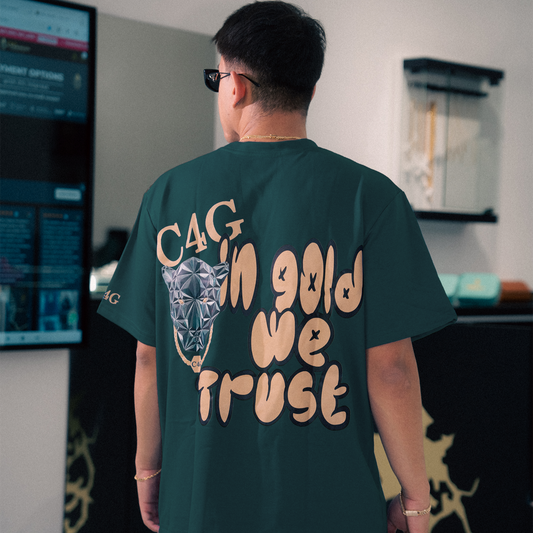 In Gold We Trust Green T-Shirt