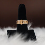 Virgin Ring 14K Yellow Gold With Zirconia / 3gr / Size 7.5
