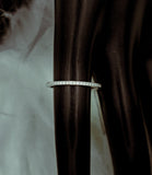 Diamonds Engagement Ring 14K White Gold / 2gr / Size 6.5