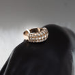 Diamond Lines Engagement Ring 14K Yellow Gold / 6.1gr / Size 6
