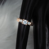Queen Diamonds Engagement Ring 14K Yellow Gold / 6gr / Size 7.5